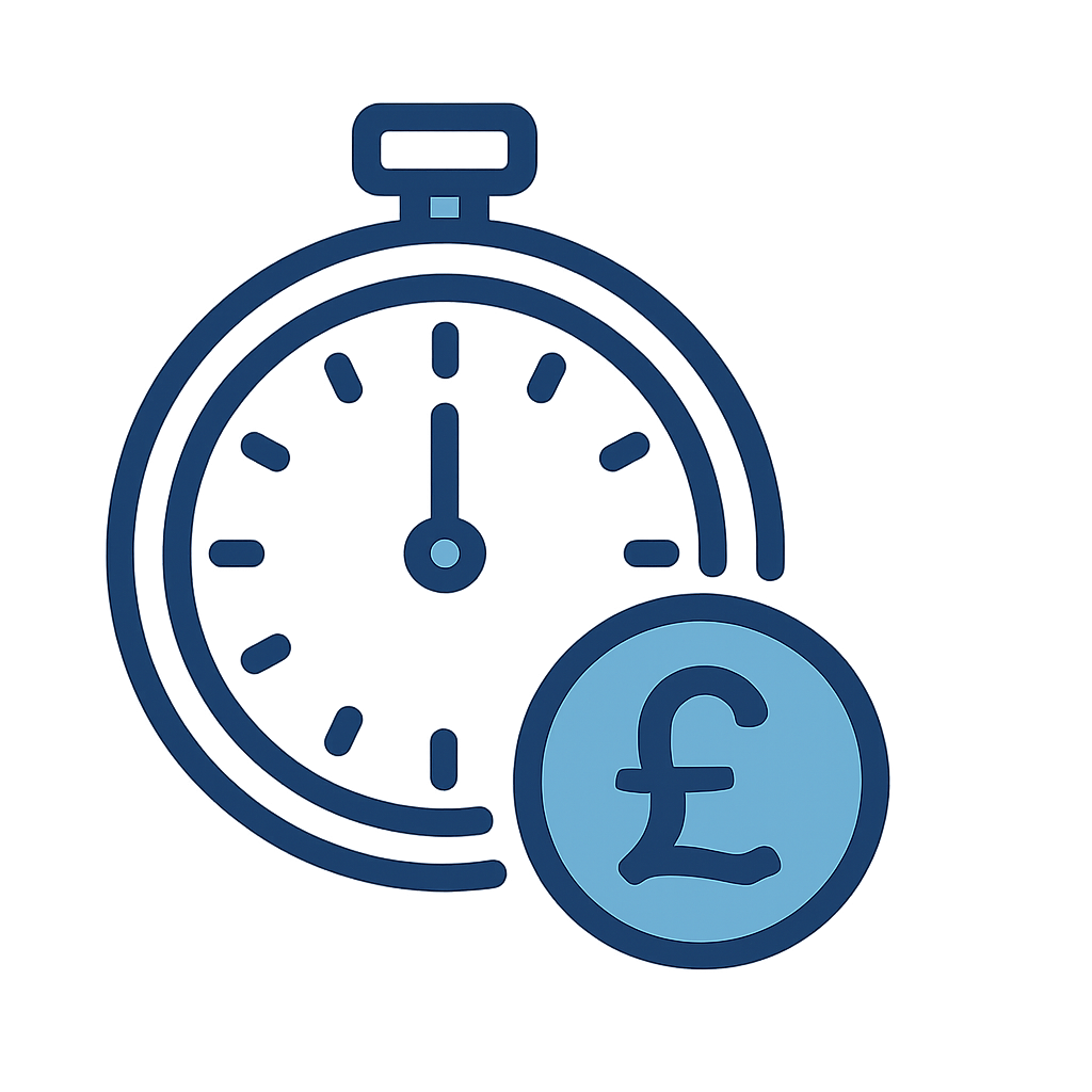 On-time delivery icon